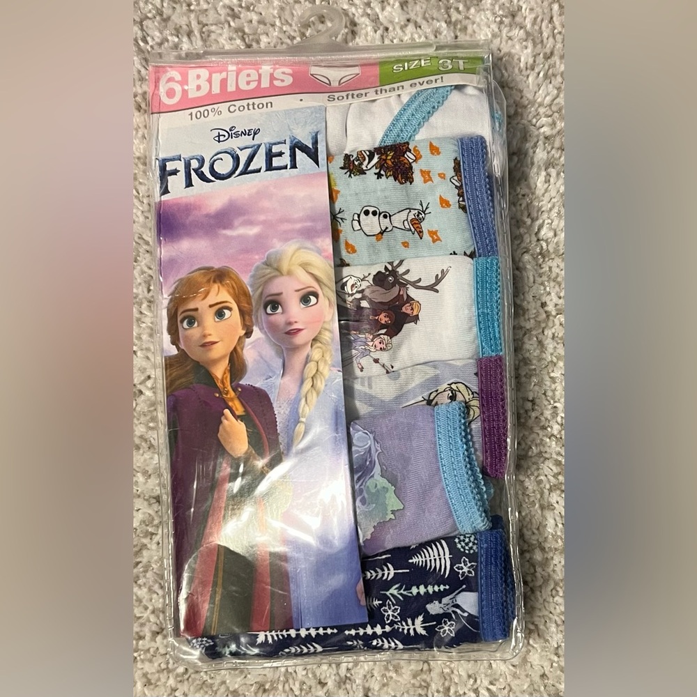 Disney Frozen Girls' Briefs Set size 2t/3t NEW